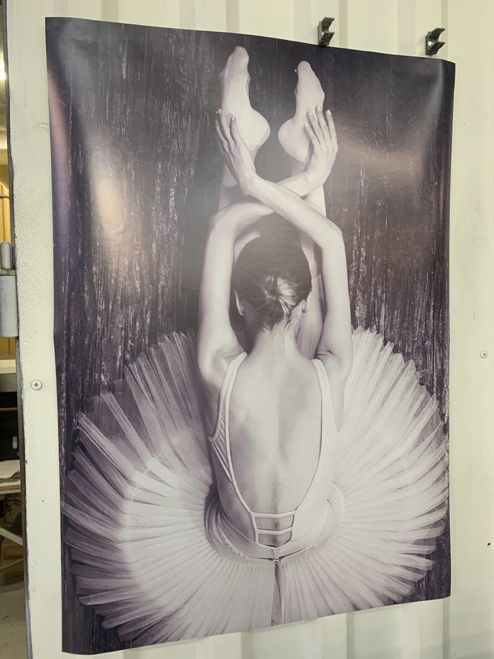 Фотоплакат «Балерина». Авторское фото, черно-белая печать на плотной...